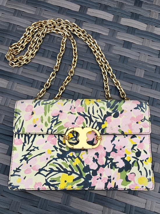 Tory Burch Handbags - Tory Burch Gemini Link Small Shoulder Bag Flower